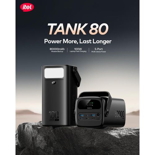 Itel Tank 80 A1992 80000mAh 100W Power Bank